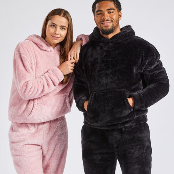 Brand Lab Unisex Fluffy Fleece Hoodie Thumbnail